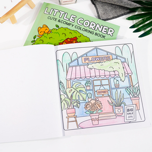 Livre <span class=keywords><strong>de</strong></span> coloriage Little Corner <span class=keywords><strong>de</strong></span> 40 pages pour adultes et enfants, impression personnalisée, livres <span class=keywords><strong>de</strong></span> coloriage audacieux et faciles pour enfants - Product Image 4