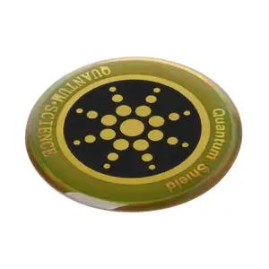 Gold Round Anti Radiation Quantum Shield For 5G Cell Phone EMF Protection Anti Radiation Sticker on promotional sales