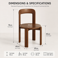 Chaise de salle à manger empilable nordique, dossier arqué monobloc, couleur personnalisable, en bois d'hévéa et frêne, style minimaliste pour la maison et les restaurants