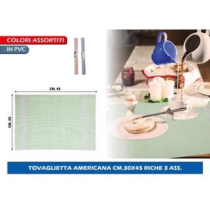 Riche เสื่อรองจาน3ขนาด30x45ซม. สำหรับรับประทานอาหารและตกแต่งบ้าน - Product Image 1