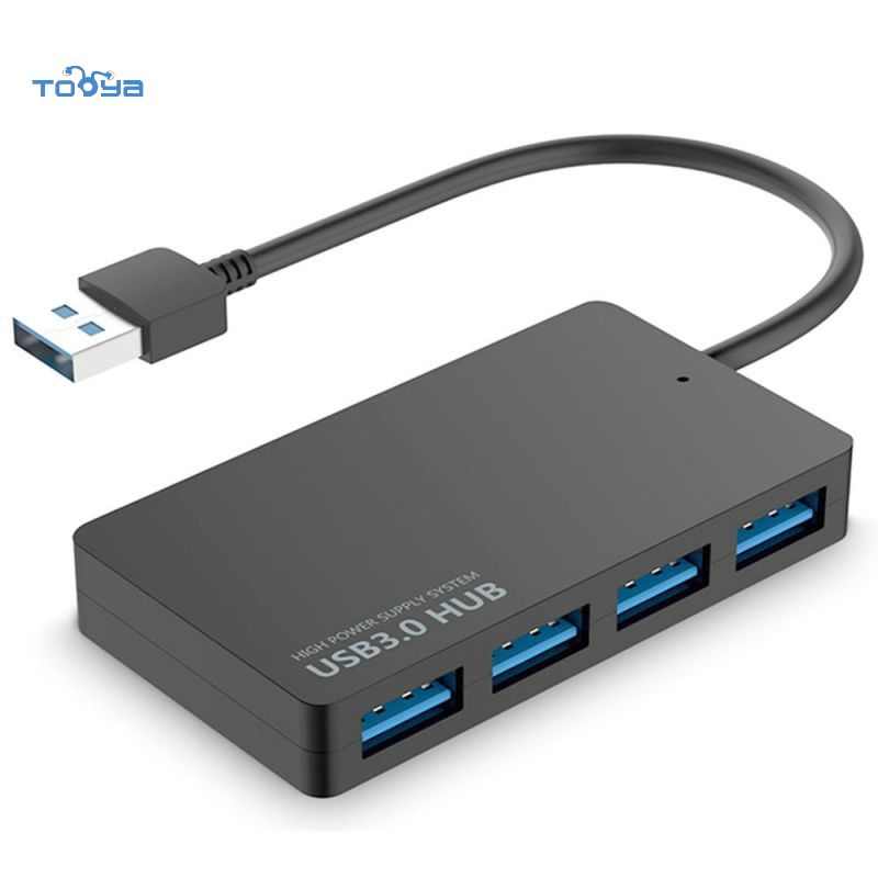 Tooya-estación de acoplamiento de 4 puertos usb 3,0, divisor de ordenador 4 en 1, concentrador de puertos usb 5gbps, alta calidad, A04