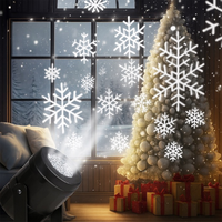 Projecteur de Noël dynamique à LED avec flocons de neige, lampe de projection laser pour les fêtes, le jardin et la décoration de la maison