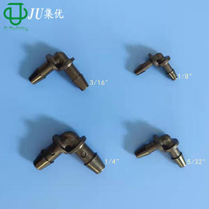 Raccord en PP en forme de L JU 3/16 1/8 1/4 5/32 pouces pour connexion de tubes flexibles - Product Image 1