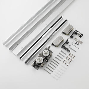 Juego de Herrajes para Puerta Plegable de 180 Grados GQK, Acero Inoxidable 304, Sistema Deslizante Moderno, Insonorizado y Duradero, para Cocina y Comedor - Product Image 2