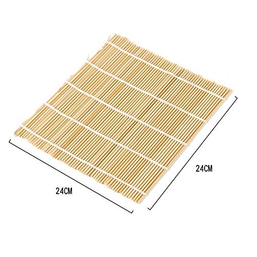 Sustainable green bamboo sushi mat set for eco-conscious kitchens