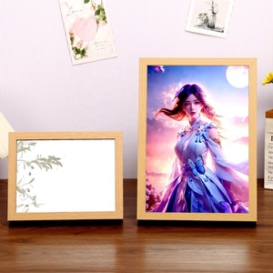 2024 nuovi arrivi personalizzati con immagine artistica a Led per pittura a specchio modello 3 luci luminose - Product Image 2