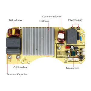 Fogões de indução feitos na fábrica, placa PCB, peças sobressalentes para fogão de indução