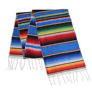 14X84 pulgadas Cinco De Mayo Celebración Serape mexicano Corredores Decoraciones de fiesta para boda Fiesta Mesa Vajilla Decoraciones - Product Image 1