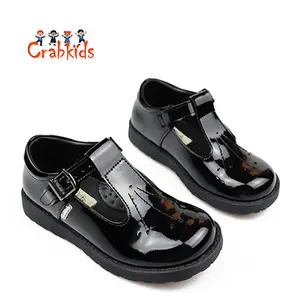 Crabkids nouveautés mocassins chaussures pour enfants mode tendance chaussures en cuir pour enfants fille fête de mariage petites filles chaussures habillées