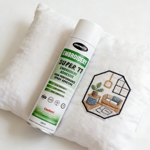 Adhesivo en Aerosol <span class=keywords><strong>para</strong></span> Bordados Super 77 - Sin Manchas, Sin Residuos <span class=keywords><strong>para</strong></span> Telas Blancas, <span class=keywords><strong>Ropa</strong></span> de Bebé, Lencería, Juguetes - Product Image 6