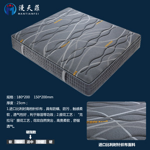 Mantianfei Independent Pocket Spring Mattress Medium Firm Latex Topper Bedroom Sleep Support - Product Image 4