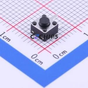 TC-1109DE-C-A Tactile Switch Through hole Component (THT) Switch Single Pole Single Throw Round Button 2.6N Right Angle Insert - Product Image 1