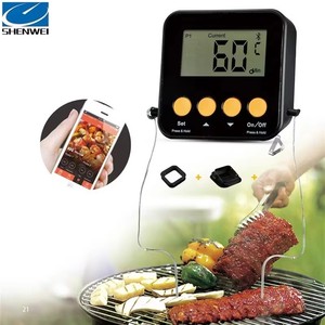 <strong>2026</strong> SW with Mobile Phone APP Waterproof Timer Function Plastic Material HIGH QUALITY MINI STYLE Digital BBQ Thermometer - Product Image 3