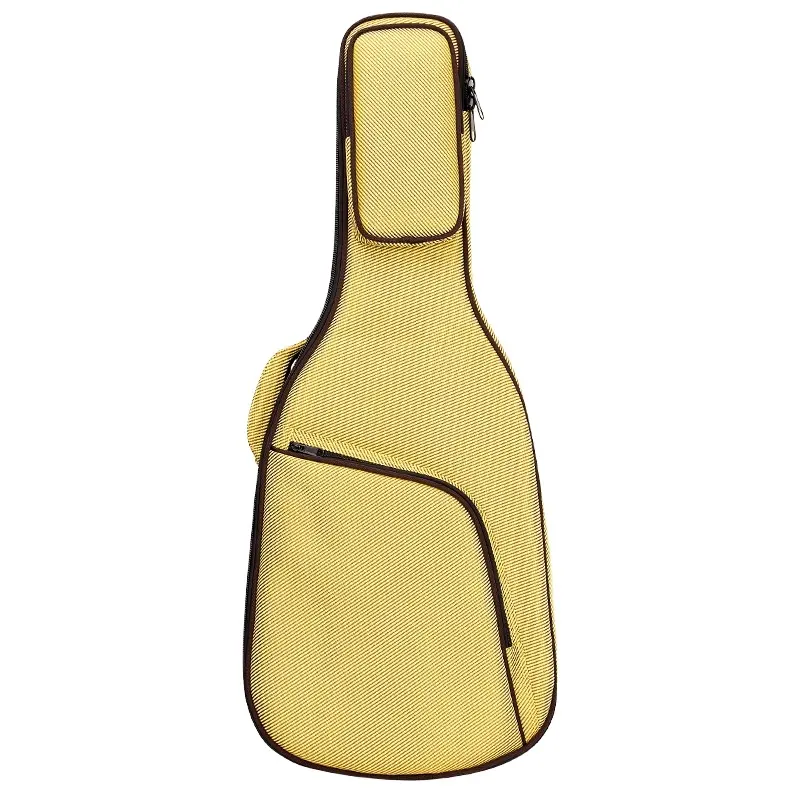 2023 New Launch Unique Two Pocket Adjustable Shoulder Strap Guitar Bag Custom Own Logo Gray Guitar Bag 39/41 inches