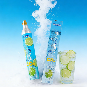 Bouteille de CO2 Greatwhip pour <span class=keywords><strong>Soda</strong></span>, homologuée CE, cylindre de CO2 non rechargeable pour appareil SodaStream, eau gazeuse CO2 - Product Image 1