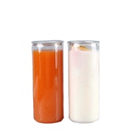 Canette en plastique transparente mince de 330 ml pour bière, canette en PET de 11 oz pour soda avec SOT