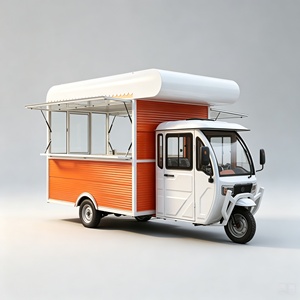 Carrito de Comida Móvil con Equipo de Food Truck y Estructura Plegable para un Fácil <span class=keywords><strong>Transporte</strong></span> - Product Image 1