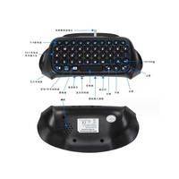 Clavier sans fil pour manette de jeu PS4 V3.0 BT, clavier détachable USB pour manette PS4
