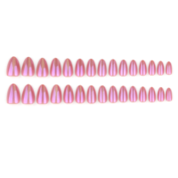 30 faux ongles à presser effet œil de chat, biodégradables, en acrylique, pour la Saint-Valentin, avec strass, jolis, vente en gros