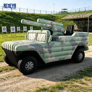 Réplique de véhicule tout-terrain gonflable professionnel robuste REMEYA, en stock et à motif camouflage, pour les salons professionnels - Product Image 1