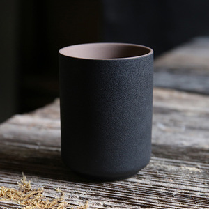 Stile giapponese grande bicchiere in ceramica Design minimalista tazza da tè con glassa di cottura graduale per uso domestico e ristorante - Product Image 6