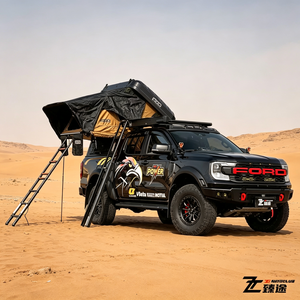 Camping-car 4x4 Ranger Edition Desert, spécifications GCC, style 4 roues motrices, tente de toit escamotable pour le désert des Émirats arabes unis, isolation thermique, camping-car pick-up personnalisé - Product Image 3