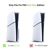 Vente en gros de stickers anti-rayures en vinyle pour la console Playstation 5 PS5 Slim Disc et la manette, protection intégrale