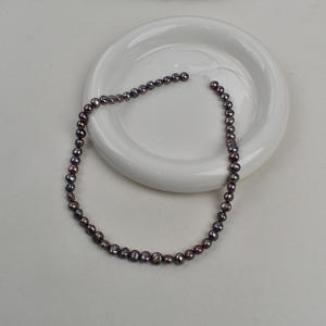 Perles de Zhuji en gros, baroques, radiantes, à deux faces, blanches, perles d'eau douce véritables, chaîne de perles, accessoires de bijoux DIY - Product Image 2