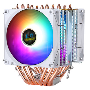 Radiador para CPU de Escritorio 1151i7, 6 Tubos de Calor, 1700 W, Doble Torre, Control de Temperatura 1155, Silencioso 1150, 12 Ventiladores de Cobre para PC - Product Image 1