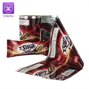 Película de sellado de plástico para paletas de chocolate, embalaje flexible personalizado de grado alimenticio