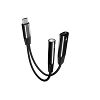 2-in-1 USB-C OTG Kopfhöreranschluss PD 60W Schnellladung AC-Konverter mit Kurzschluss-Schutz für Mobiltelefone Chenghongshun Adapter
