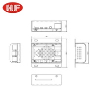 Carcasa personalizada de aluminio con recubrimiento en polvo Raspberry PI 4