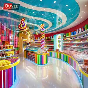 ชั้นวางโชว์ขนมสำหรับวางโชว์ขนมทำจากไม้เฟอร์นิเจอร์ขนมสำหรับร้านค้าในเชิงพาณิชย์ - Product Image 3