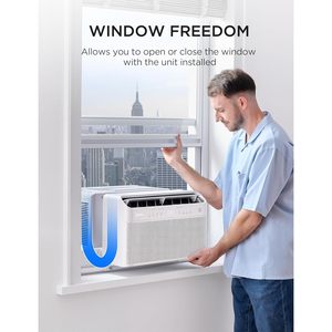 Aire Acondicionado de Ventana Midea de 10000 BTU, Inverter Inteligente, Enfriamiento para 450 Pies Cuadrados, Ultra Silencioso, Blanco - Product Image 2