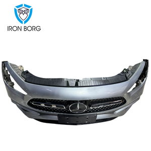 Kit Paraurti Anteriore 2020 per <span class=keywords><strong>Mercedes</strong></span>-Benz <span class=keywords><strong>GLA</strong></span> W247, Include Griglia AMG, Luci Fendinebbia, Materiale ABS e Barra Antiurto - Product Image 4