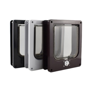 Multi Tailles 4 Modèles Verrouillables Porte automatique sûre pour animaux Facile à utiliser Porte intérieure pour chat Plastique durable Porte extérieure pour chien - Product Image 2