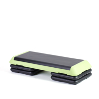 Stepper Aeróbico para Gimnasio en Casa, Equipo de Ejercicio Portátil ABS, Altura Ajustable de 72 cm, 2 Niveles de Elevación, Entrenamiento en Casa