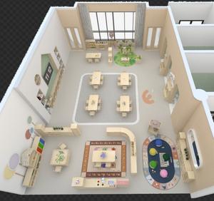 Eibele Meubles de garderie bon marché Armoire de rangement pour garderie d'enfants Maternelle en bois Montessori Nursery School - Product Image 2