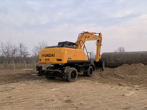 Excavadora de ruedas Hyundai 210w-7 usada en buenas condiciones Excavadora de ruedas Hyundai 210w-7 a la venta - Product Image 4