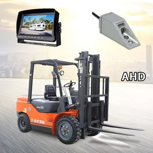 Forklift Fork Aluminum Camera System 12v Car Forklift Camera Truck Revere Camera Ip69k 4ch Ahd Split Rear View Monitor System