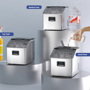 Льдогенератор HZB20F-GC-<span class=keywords><strong>M</strong></span> 220В для коммерческого и домашнего использования, настольный, производительность 30/35 кг, автоматическая мини-машина для производства кубиков льда - Product Image 6