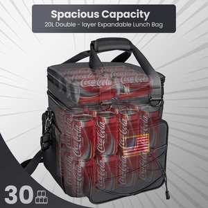 Boîte à lunch tactique à double isolation avec pochettes MOLLE détachables, imperméable et anti-fuite, idéale pour le travail et les pique-niques - Product Image 6