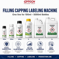 Machine de remplissage automatique CPTECH à 4 têtes avec suivi servo, remplisseuse quantitative pour bouteilles d'huile moteur, de lubrifiant et de liquides chimiques