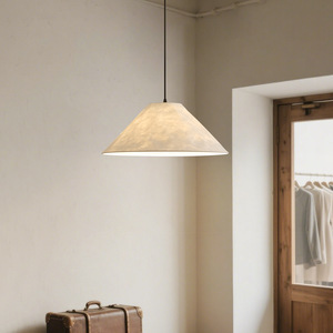 Wabi Sabi Style Pendant <b>Light</b> Round E27 Led Bulb Switch Control For <b>Dining</b> Room Restaurant Bar Shop Homestay Ambient Lighting - Product Image 3