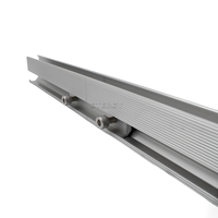 Connecteur de rail solaire en aluminium en forme de U, raccord de rail PV