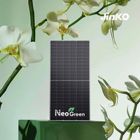 Panel Surya Jinko 550w 1000w 700 Watt Modul PV Solarpanel Bingkai Hitam Kaca Ganda 182mm Topcon Half Cells Sistem Atap Tier 1