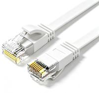 Cable Ethernet Plano Cat6 de Calidad Premium, CCA UTP, Cable de Conexión RJ45 Delgado para Impresora, Laptop y Red