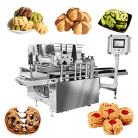 BNT-700C approvisionnement D'usine automatique deux couleurs confiture en peluche cookie maker quatre trémies biscuit making machine ligne de production