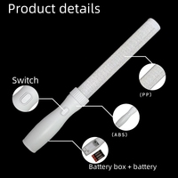 Palo DE LUZ DE Control remoto LED Llamada en forma de estrella Palo de sonido eléctrico brillante para concierto Navidad Acción de Gracias Día de San Valentín