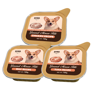 Nourriture humide <span class=keywords><strong>pour</strong></span> <span class=keywords><strong>chien</strong></span> Gourmet Mousse Pate 100g Vente <span class=keywords><strong>en</strong></span> <span class=keywords><strong>gros</strong></span> OEM Nourriture savoureuse - Product Image 4